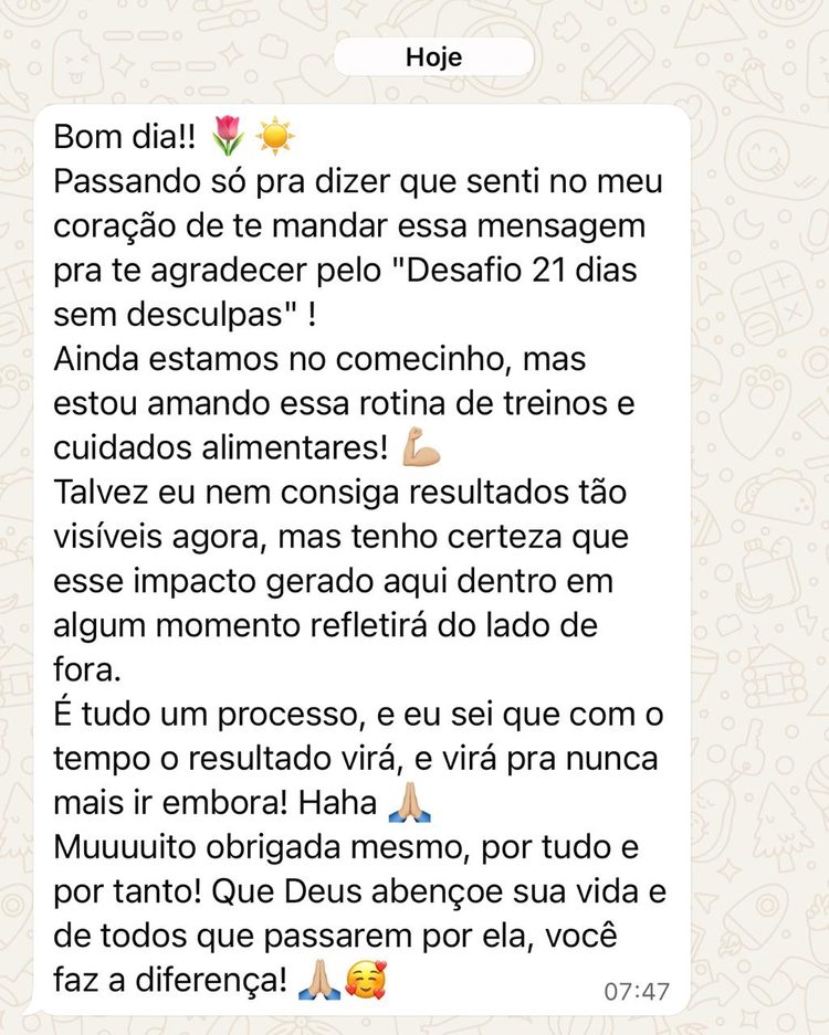 Depoimento de sócia que mudou de vida com o método (5)